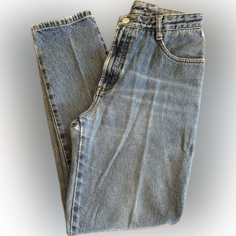Vintage 90’s BONGO Straight Leg Retro Fit Medium Wash Juniors Jeans Size 7 - Picture 7 of 9